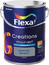 Flexa Creations - Muurverf Zijde Mat - Denim Drift - Mengkleuren Collectie - 5 Liter