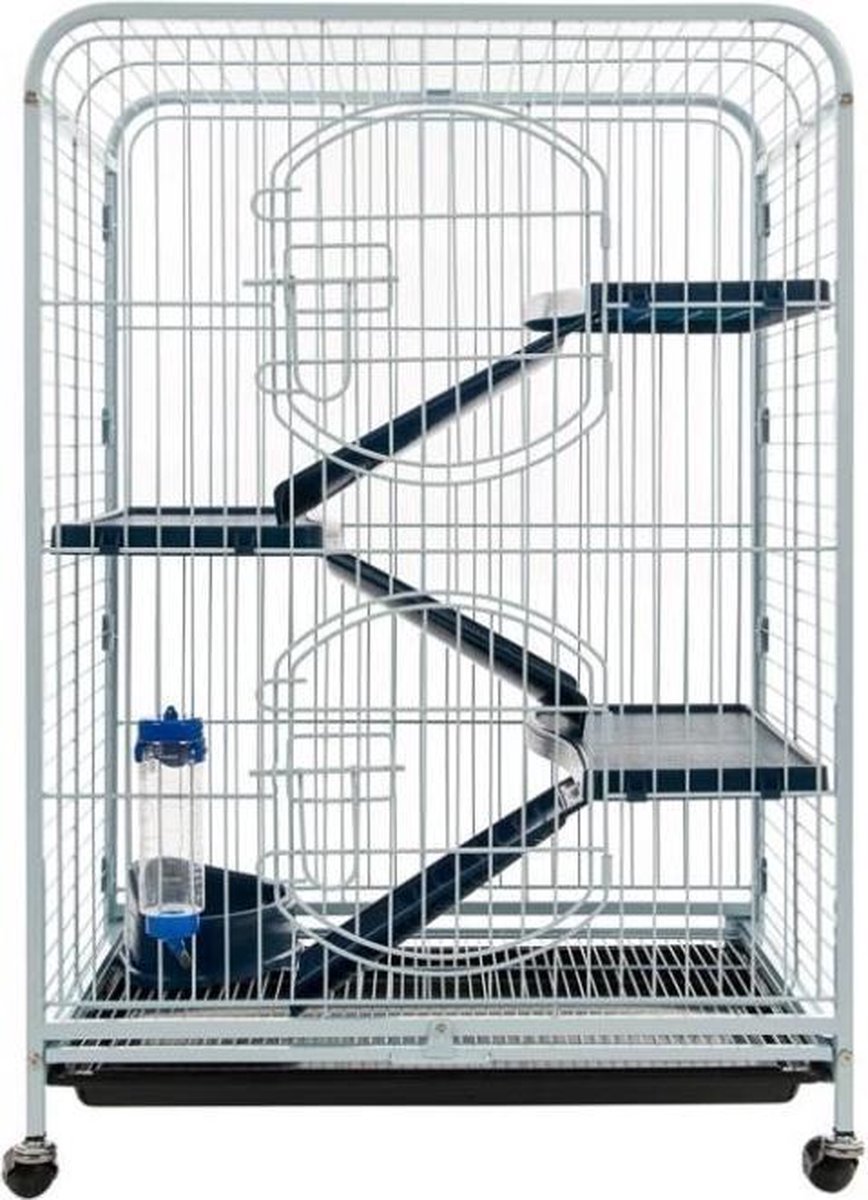 TYROL – Verticale kooi – 64x44x93 cm – Ladesysteem – 3 plateaus