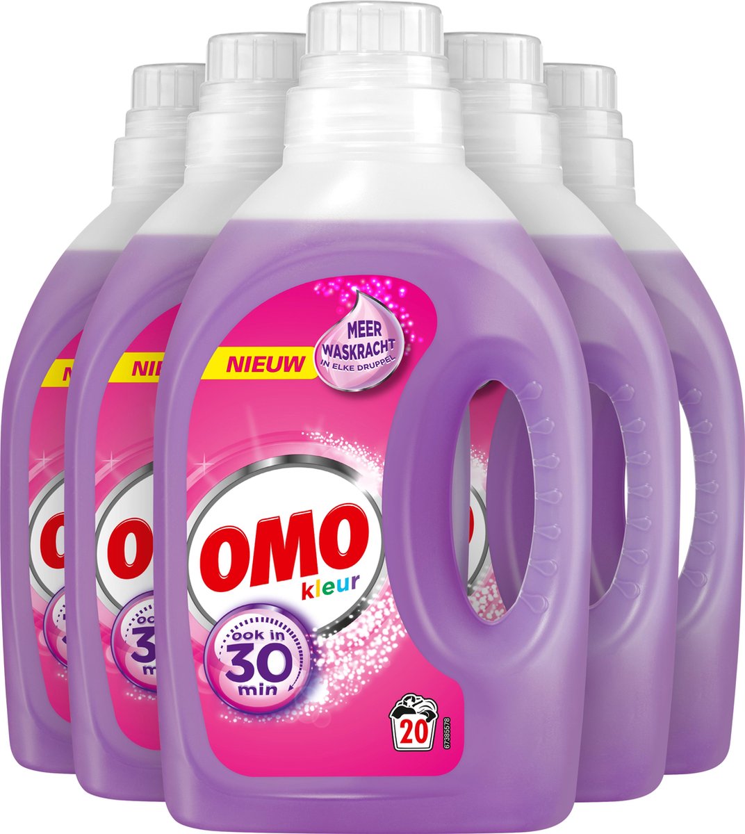 Omo Kleur Vloeibaar Wasmiddel - 5 x 20 wasbeurten - Voordeelverpakking