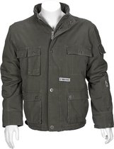 T'RIFFIC STORM  Jack Canvas coat 100% katoen Olijfgroen - Maat 5XL