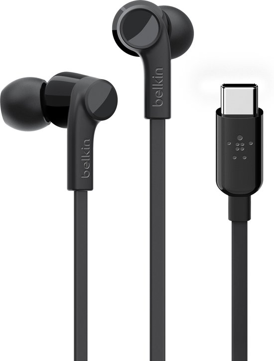 Belkin ROCKSTAR™ in-ear oordopjes met USB-C connector - Zwart | bol.com