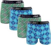 J&C Underwear heren boxershorts | Promopakket Anker | MAAT XL | 4-pack