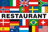 Meerlandenvlag restaurant - 100 x 150 cm - Polyester