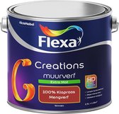 Flexa Creations Muurverf - Extra Mat - Mengkleuren Collectie - 100% Klaproos - 2,5 liter