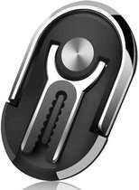 Multifunctionele Smartphone houder Zwart - draaibaar - ring voor vinger - Telefoon houder voor auto - Smartphone standaard - Handsfree. ONZE KEUZE