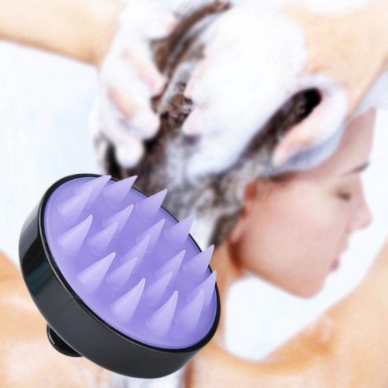 Thriller gisteren stuiten op Siliconen haarborstel - SiliBorstel - Silicone hairbrush - Anti-roos -... |  bol.com