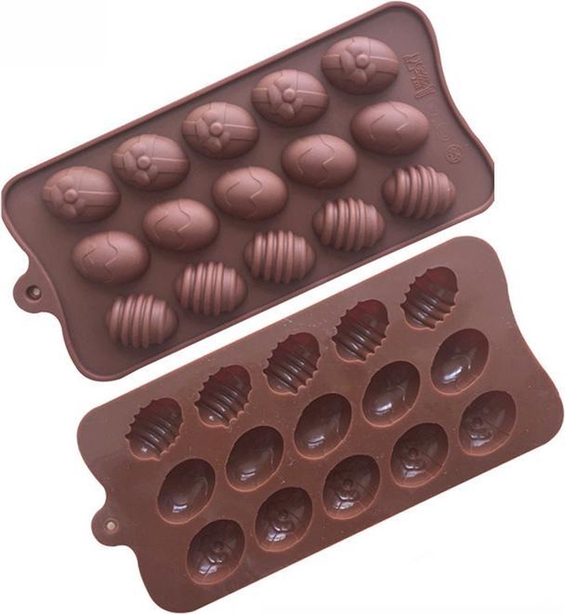 ProductGoods - Siliconen bakvorm - Bonbonvorm - Chocoladevorm - Paaseitjes - 15 stuks - Pasen - Bakvormen