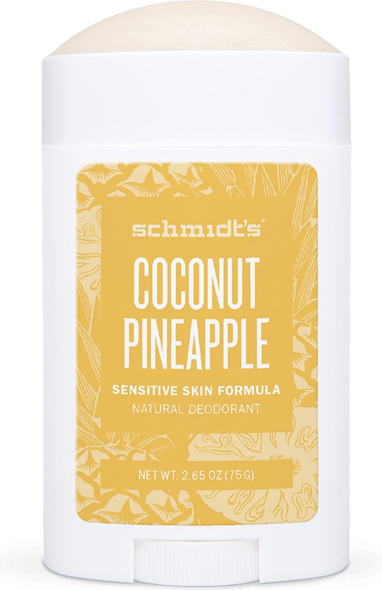 Schmidt's Coconut + Pineapple Natural Sensitive - Deodorant Stick - 75 g