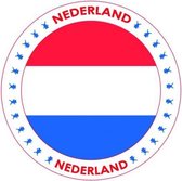 100x Bierviltjes Nederland thema print - Onderzetters Nederlandse vlag - Landen decoratie feestartikelen