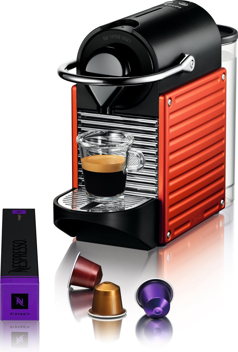 Krups Nespresso Pixie XN304510 - Machine à café - Rouge | bol.com