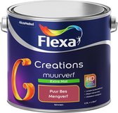 Flexa Creations Muurverf - Extra Mat - Mengkleuren Collectie - Puur Bes - 2,5 liter
