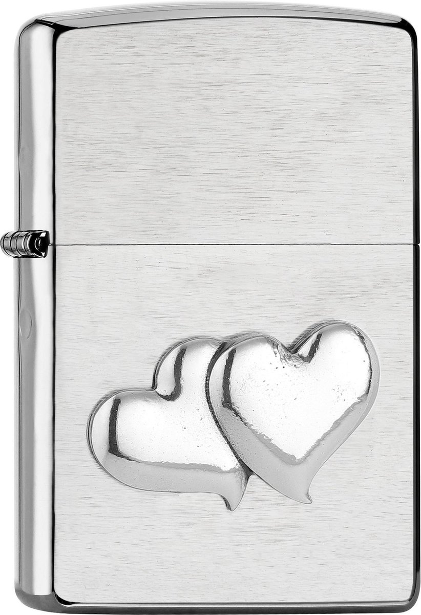 Goedkoopste Aansteker Zippo Double Heart Emblem
