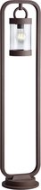 LED Tuinverlichting - Buitenlamp - Trion Semby XL - Staand - Lichtsensor - E27 Fitting - Roestkleur - Aluminium - BSE
