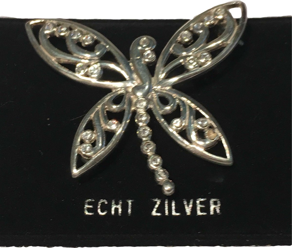 Transparant Sijpelen Trolley Petra's Sieradenwereld - Zilveren broche vlinder (50930249) | bol.com
