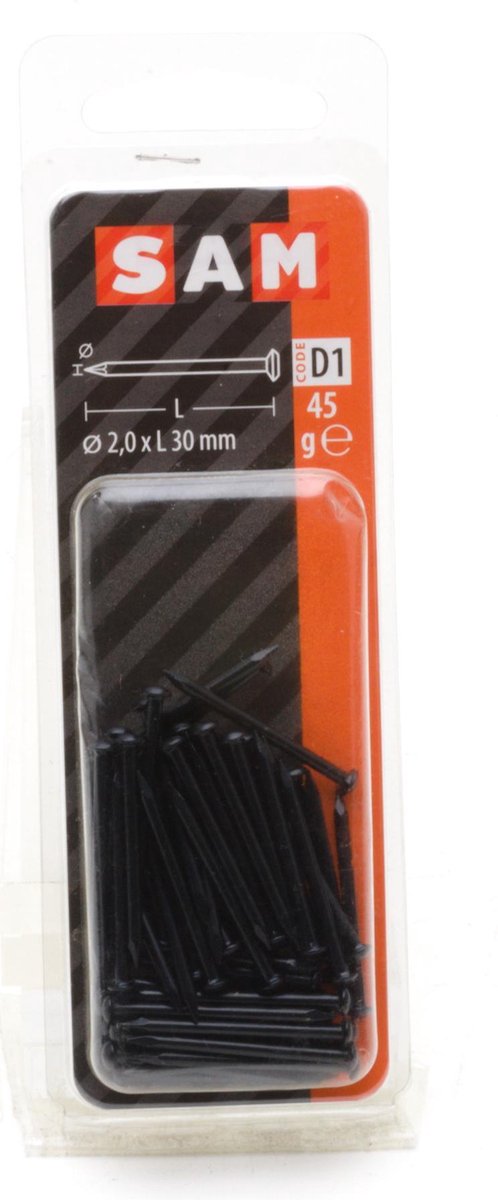 SAM Staalnagel bolverzonken kop 2x30mm ca. 45 gram 815168 D1