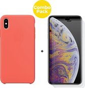 Pless Telefoonhoesje - Back Cover - Geschikt Voor Apple IPhone Xs Max - Oranje