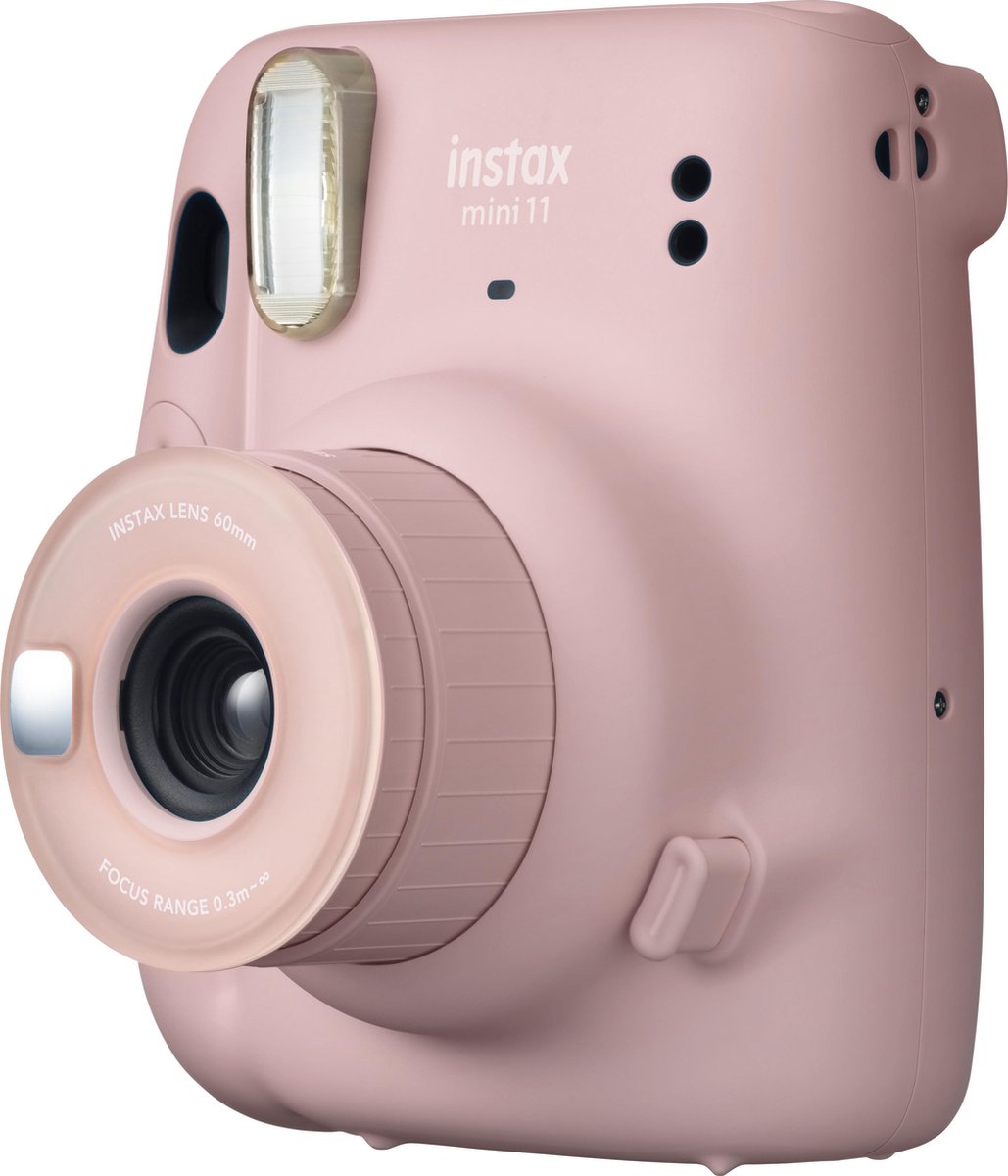 ② Fujifilm Instax mini 11 - pastel roze inclusief draagtasje