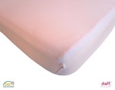 Steff hoeslaken 60x120 cm roze pastel met kwaliteitslabel oeko-tex standard 100