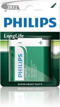 Philips - Philips 3R12L1B Zink Koolstof LongLife Batterij 4,5V - 30 Dagen Niet Goed Geld Terug