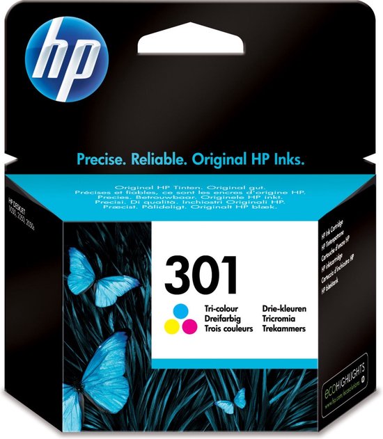 uitroepen Natura Vermeend HP 301 - Inktcartridge / Normale Capaciteit / Kleur | bol.com