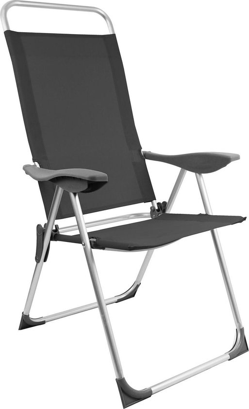 koppeling Bezwaar Alfabetische volgorde Lifetime Garden verstelbare campingstoel met hoofdkussen - zwart | bol.com
