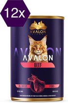 Avalon Cat Beef - Kattennatvoer - 12 x 410 gr