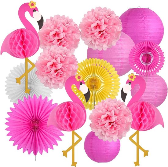 Partizzle® Flamingo Verjaardag Decoratie - Jungle Party... | bol.com