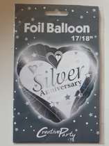 Folie ballon Silver Anniversary