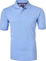 Redmond regular fit poloshirt - lichtblauw - Maat: L