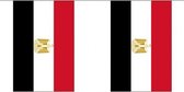 3x Buiten vlaggenlijn Egypte 3 meter - Egyptisch vlag - Supporter feestartikelen - Landen decoratie en versieringen