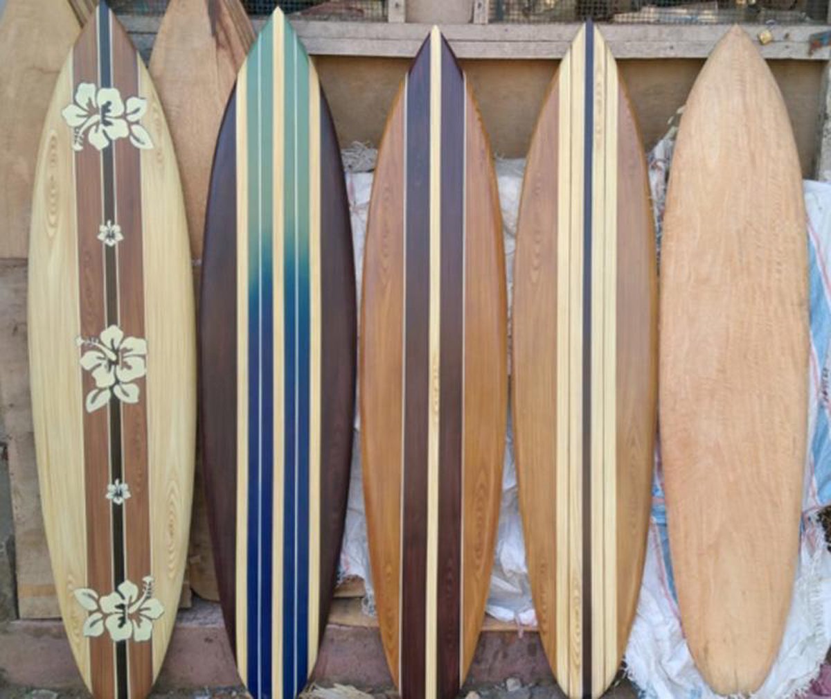 Surfboard- decoratie- onbehandeld- 160x37cm | bol.com