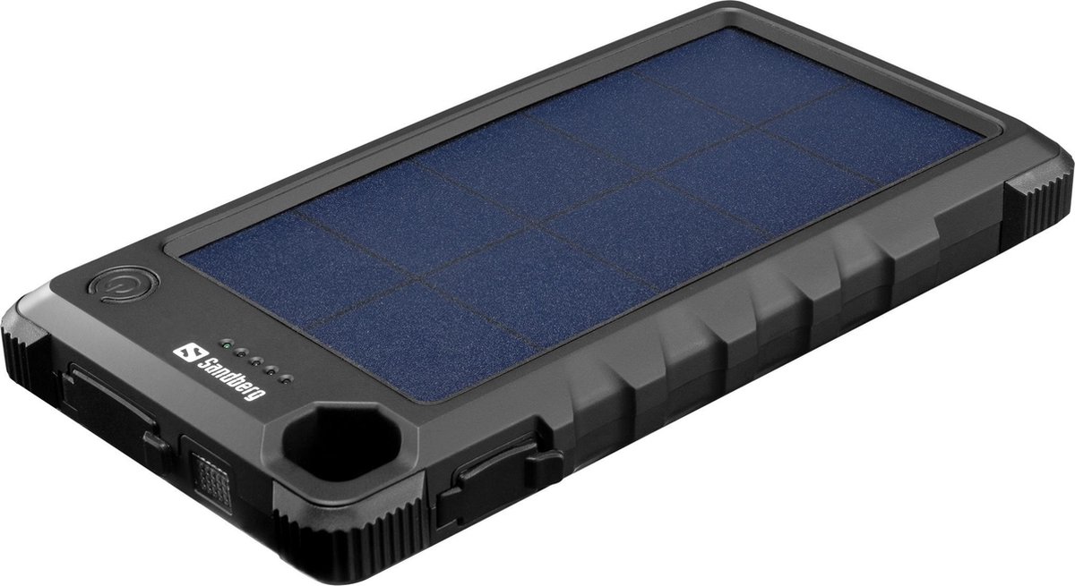 Sandberg 420-53 Solar Powerbank 10000 mAh Zwart - afbeelding 2