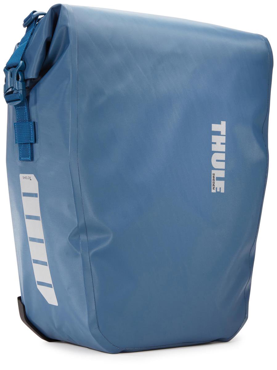 Double sacoche bleue sur porte-bagages 25L Shield Pannier Thule