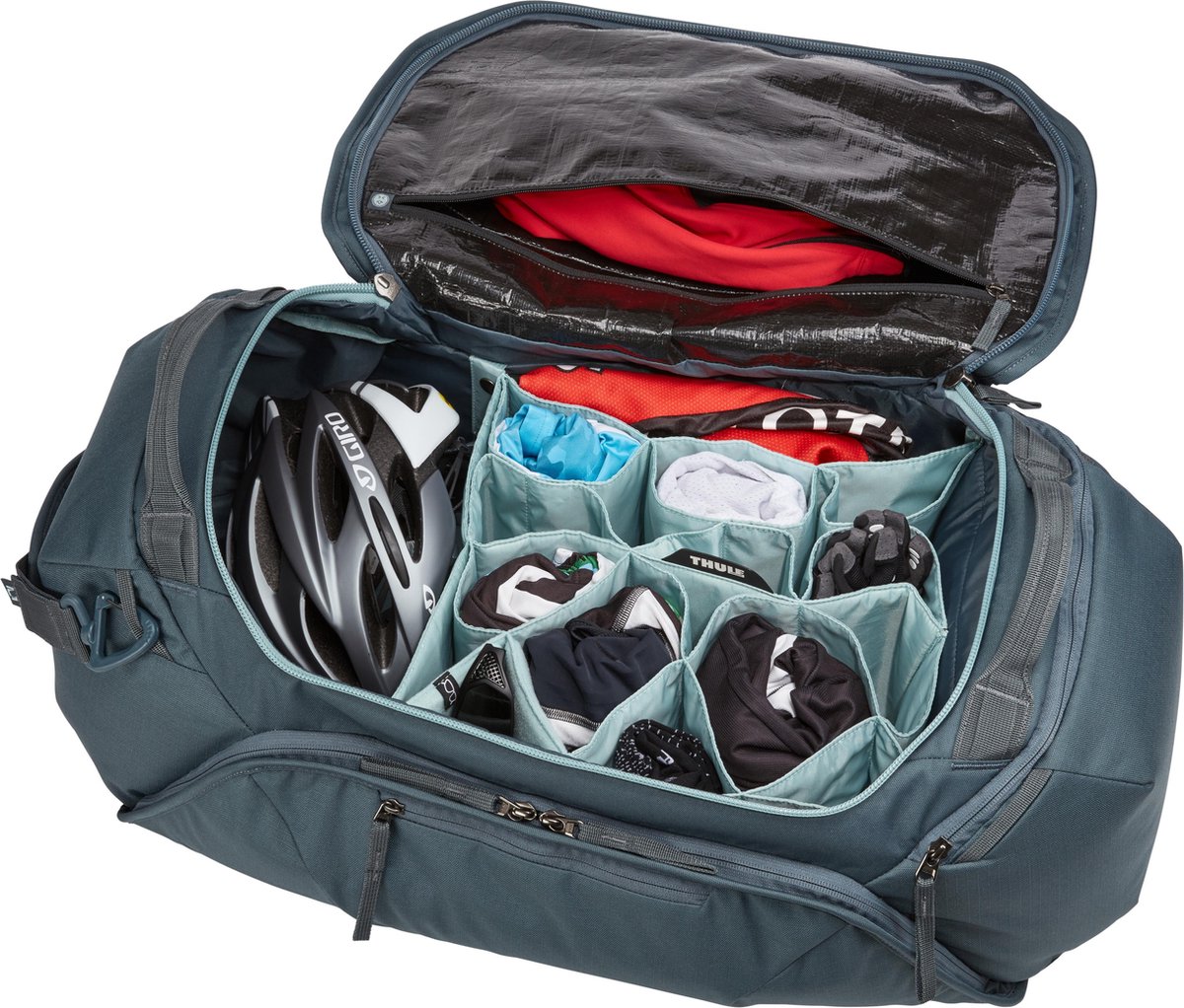 Thule RoundTrip Bike Gear Locker Sporttas 55 Liter Grijs