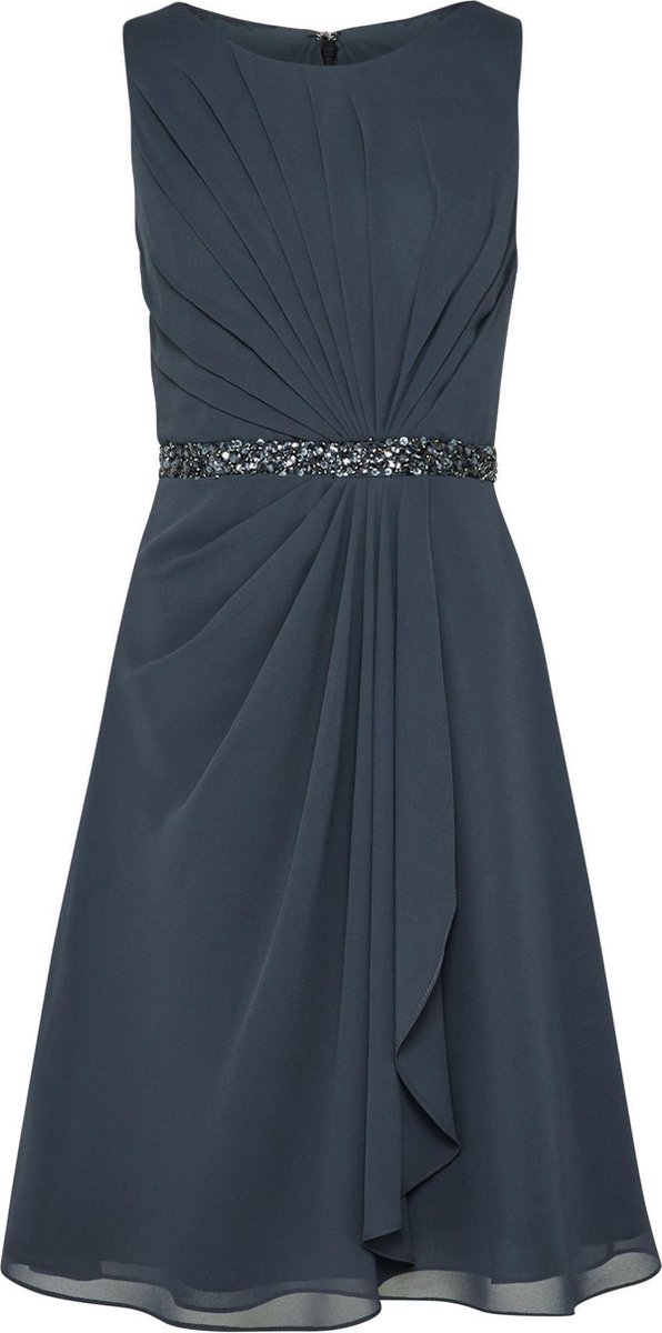 Mascara cocktailjurk Grafiet38