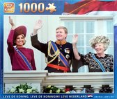 King Puzzel - Leve De Koning, Leve De Koningin, Leve Nederland - 1000 Stukjes