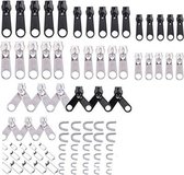 WiseGoods Ritssluiting Reparatie Set - Rits Sluiting Reparatieset - Ritsen Repareren - Jas - Tas - Vest - 85 Delig