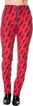 Banned Skinny fit broek -L- THUNDERBOLT SKINNIES Rood