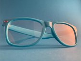 FlaneerGear® Blauwe Spacebril Met Diffractie Effect | Diffractiebril Originele Diffractieglazen