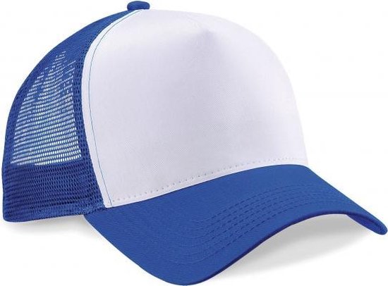 10x Truckers baseball caps blauw/wit voor volwassenen - voordelige petjes/caps 10 stuks