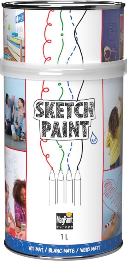 MagPaint | Sketchpaint | Wit-Mat | 1L (6m²)