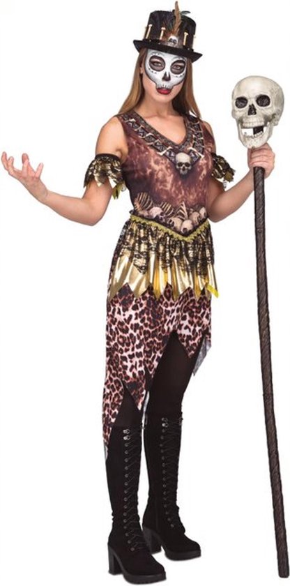 VIVING COSTUMES / JUINSA - Voodoo kannibaal kostuum voor vrouwen - M / L -  Volwassenen... | bol.com