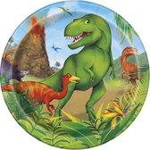 UNIQUE - 8 kleine kartonnen dinosaurus borden - Decoratie > Borden