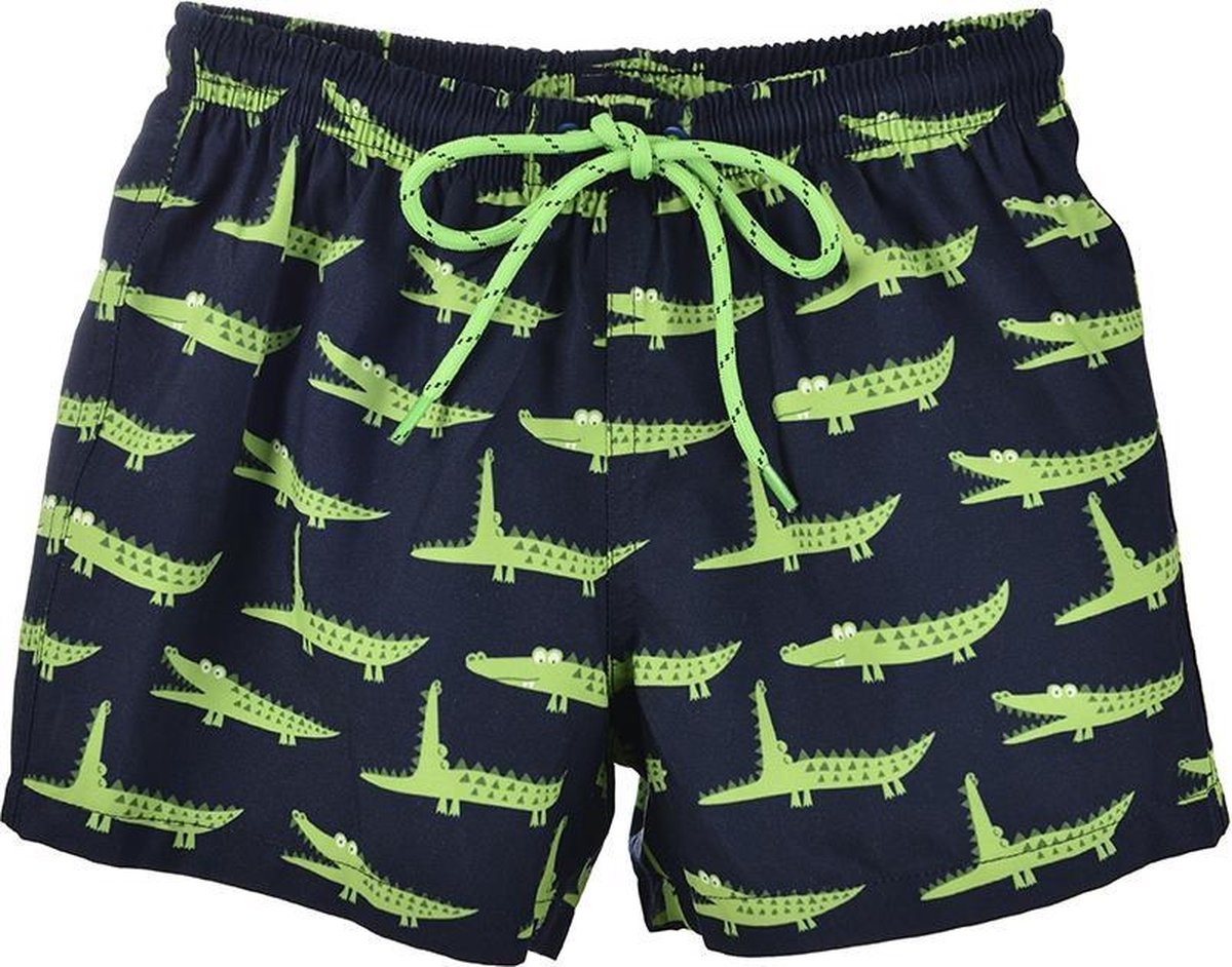 Slipstop zwemshort Blauw krokodil Maat: 128/134