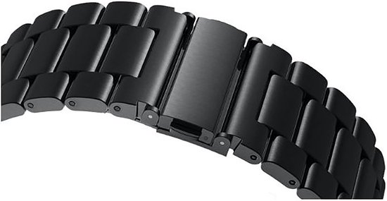 Horlogeband van Metaal voor Garmin Venu | 20 mm | Horloge Band - Horlogebandjes | Zwart