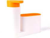 Vannons - Organisateur de cuisine - Distributeur de savon - Distributeur de savon - Plastique - Blanc Orange