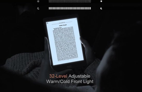 Nova 2, 7,8" E-inkt e-reader met Dual Touch, warm/koudlicht, Android 9, Playstore - + Wacom Stylus + Screenprotector