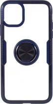 Telefoonhoes met vingerring voor iPhone 11 Pro 5.8 inch-Blauw/Zwart