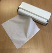 Papierrolhouder voor papier ter bescherming van de babyverschoontafel of commode