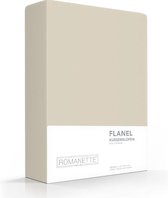 2-PACK: Kussenslopen Verwarmend Flanel - 65 x 65 cm - Zand